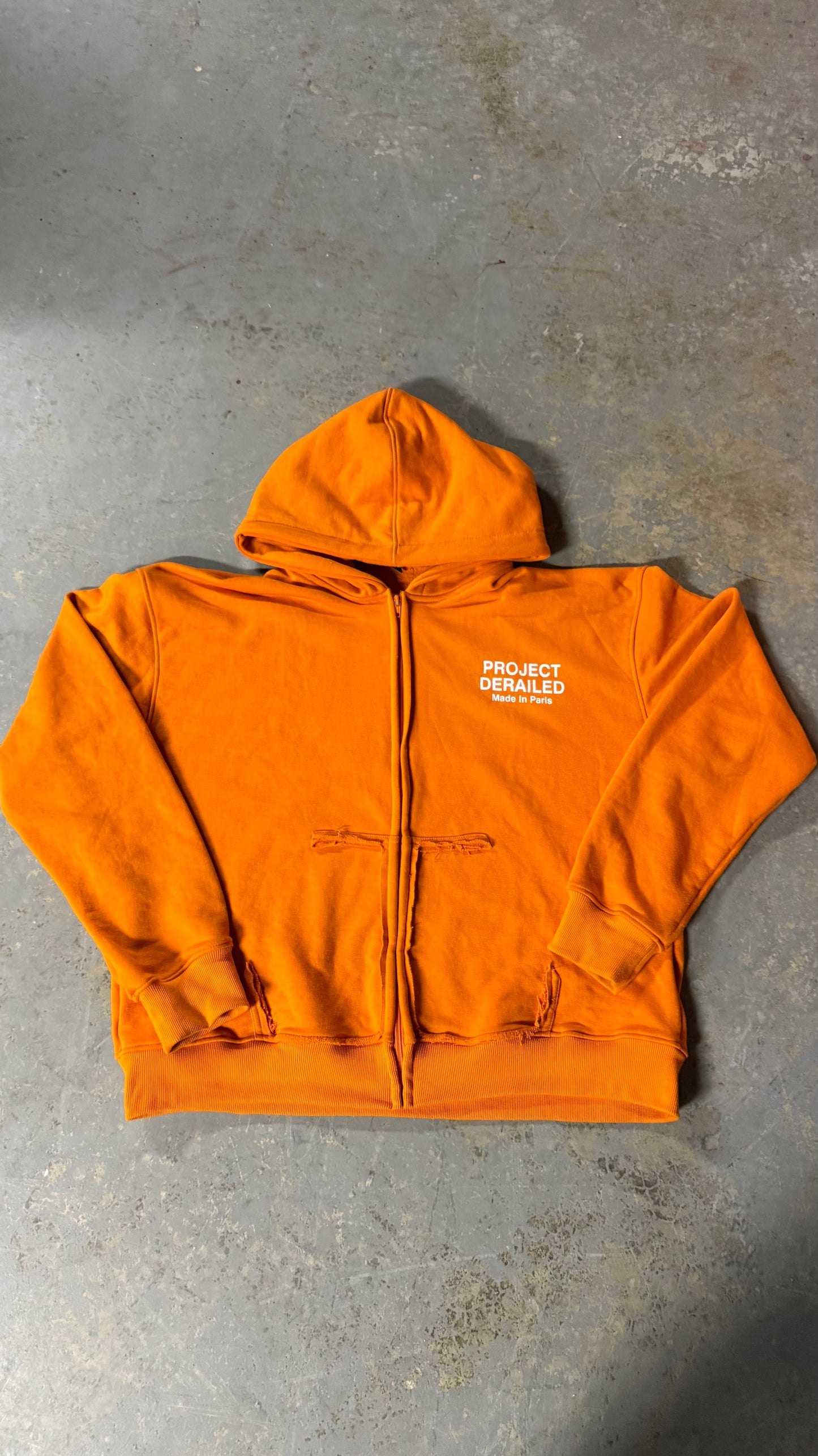 Thrashed Logo Zip Up