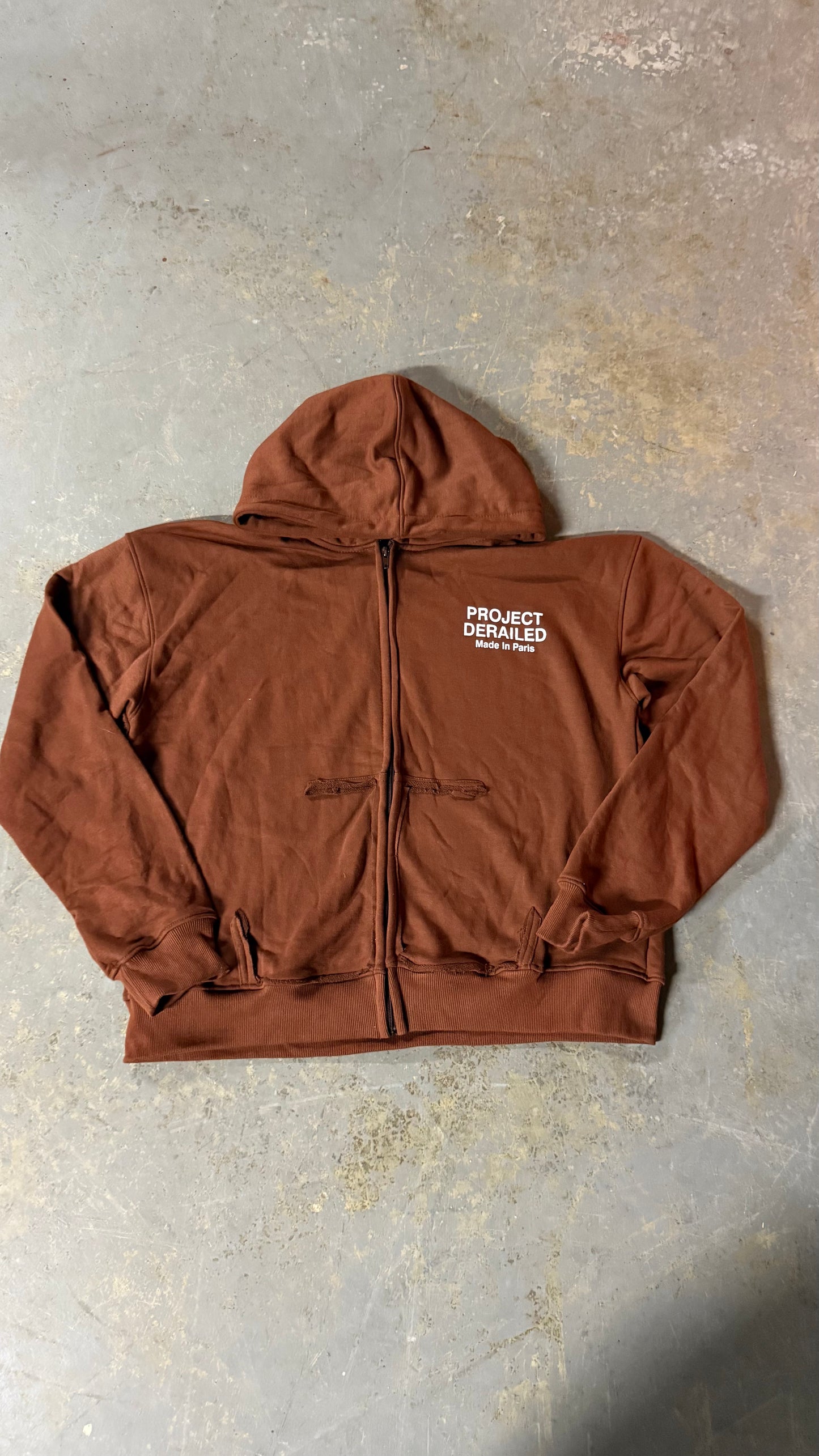 Thrashed Logo Zip Up